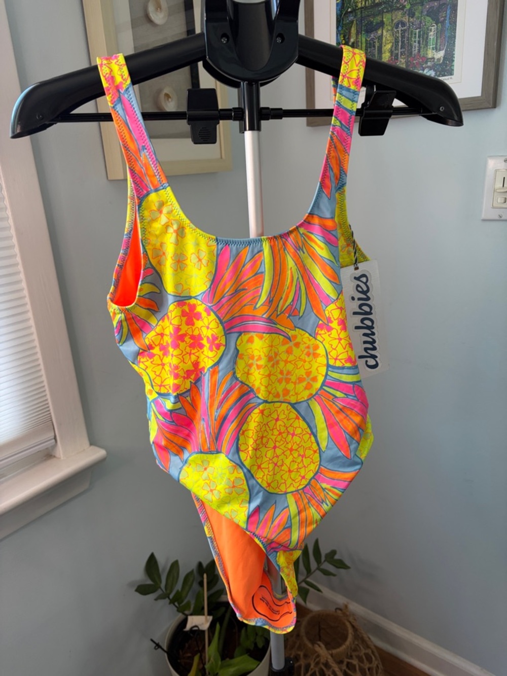 Chubbies The Pina Coolada One Piece Swimsuit Size M